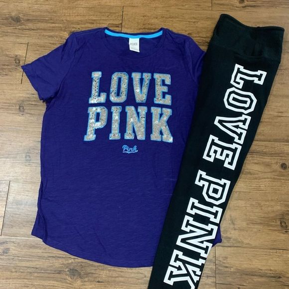 PINK VS LOVE PINK BLING OUTFIT SET L - Picture 3 of 12